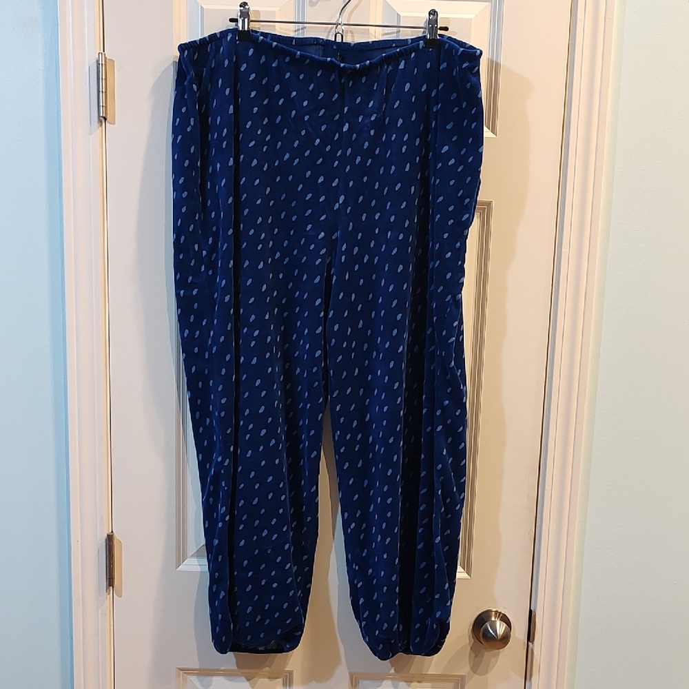 Gudrun Sjoden Navy Blue Patterned Trousers